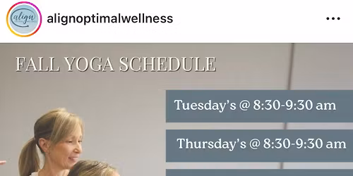 Vinyasa Flow Yoga at Align Optimal Wellness
