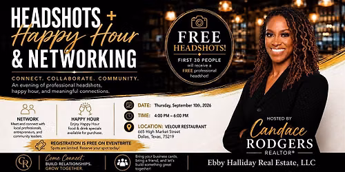 Headshots & Happy Hour Networking Mixer