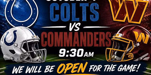 Colts vs Commanders 9:30am