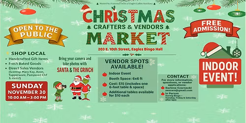 Christmas Crafters & Vendors Market - INDOOR EVENT!