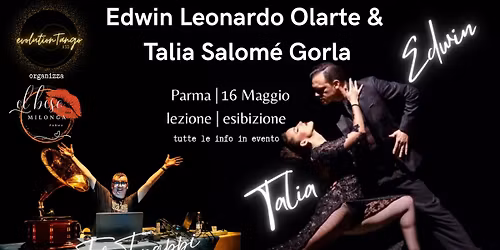 Milonga El Beso con Talia Gorla & Edwin Olarte Tdj Fabrizio Frappi
