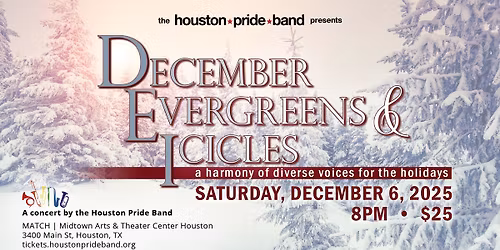 December Evergreens & Icicles - A Houston Pride Band Concert