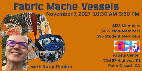 Fabric Mach\u00e9 Vessels with Judy Paolini