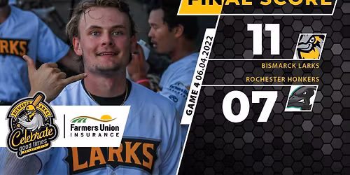 Rochester Honkers at Bismarck Larks at Bismarck Municipal Ballpark