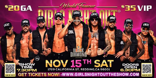 Nov 15th: Redding, CA - GNO The Show at Black Diamond Lounge