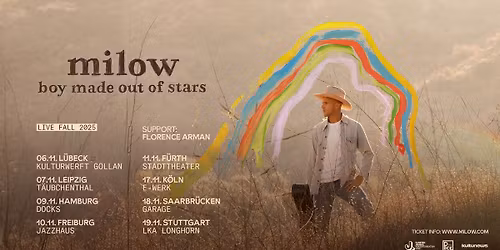 Milow | Boy Made Out Of Stars Fall Tour | Stuttgart
