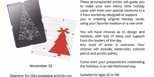 Holiday Card Making Workshop with Stocks, Zanetta & Jones