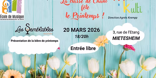 Printemps chant\u00e9 x Bi\u00e8re de printemps 