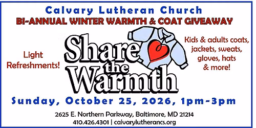 Winter Warmth Event - Coat Giveaway for Kids & Adults
