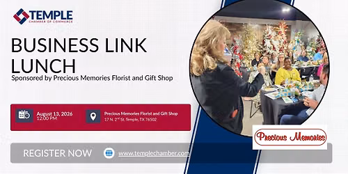 August Business Link Lunch Sponsored by Precious Memories Florist and Gift Shop