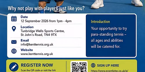 Para Standing Tennis Taster Session