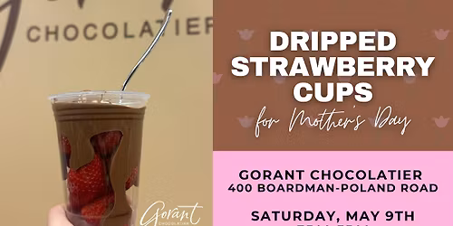 Dripped Strawberry Cups at Gorant Chocolates