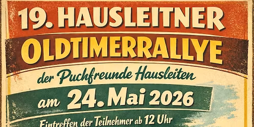 19. Zweirad Oldtimerrallye der Puchfreunde Hausleiten