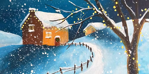 Join Brush Party with Kirsty in Droitwich to paint 'Midnight Fox'