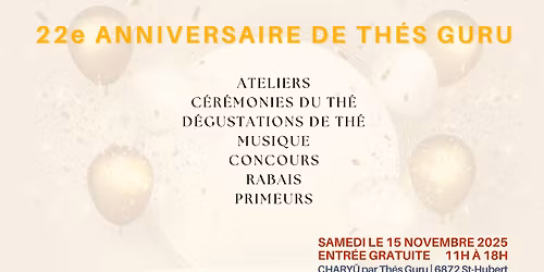 22e ANNIVERSAIRE DE TH\u00c9S GURU