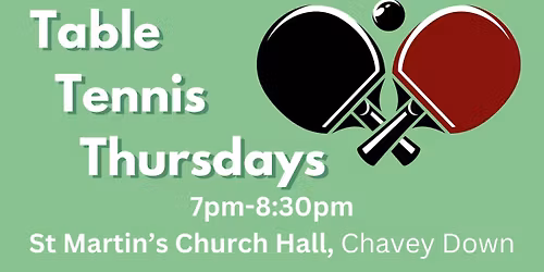 Table Tennis Thursday