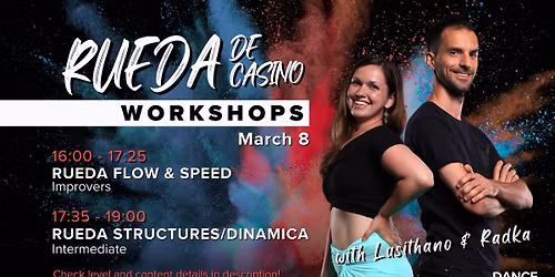 Rueda De Casino Workshops with Lusithano & Radka I Improvers & Intermediate Level