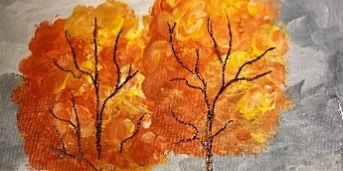 Autumn-Themed Acrylic Painting Class | Brenda Dwyer, instructor