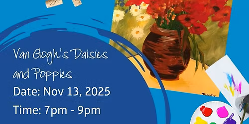 Weeknight Art: Van Gogh's Daisies and Poppies