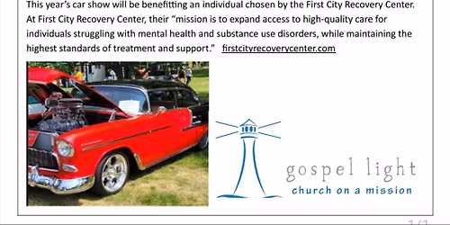3rd Annual Gospel Light Mission Car and Bike Show