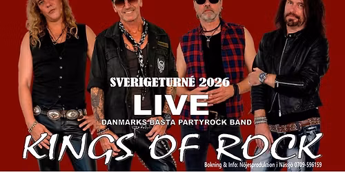 Kings of Rock till Basilika Kitchen i J\u00f6nk\u00f6ping L\u00f6rdag 31\/1 