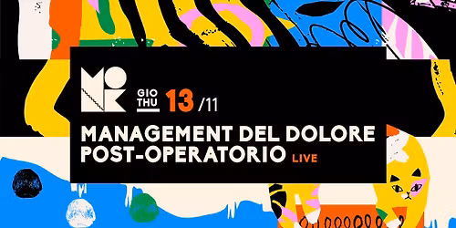 MANAGEMENT DEL DOLORE POST-OPERATORIO \/\/ Live at Monk \/\/ ROMA