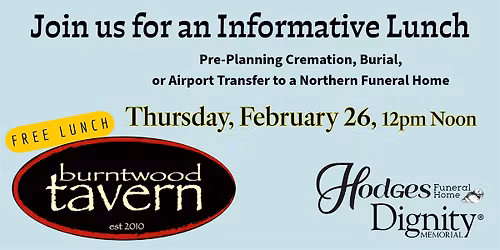 Informative Lunch: Making Advance Decisions for Cremation and Burial