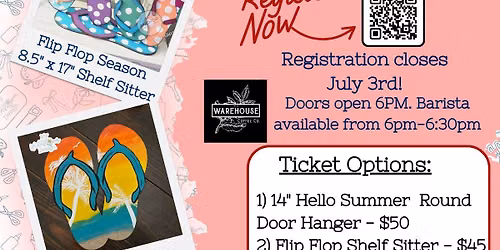"Flip Flops and Flamingos" Event at Warehouse Coffee Co