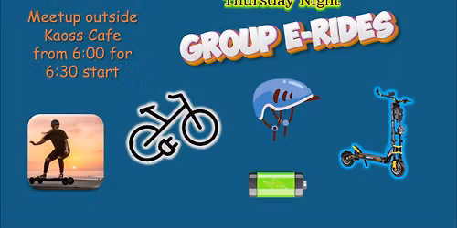Thursday Night Group e-Rides