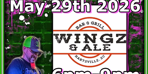 Solo Joe one man (and a Lady) Rock Show Wingz and Ale Hartsville