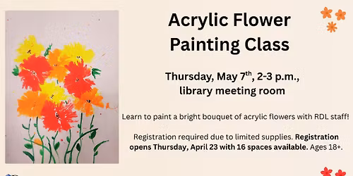 Acrylic Flower Painting Class
