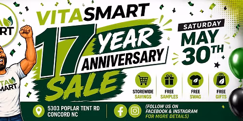 VITASMART 17 Year Anniversary Sale