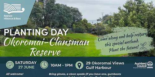 Okoromai-Clansman Reserve - Community Wetland Planting Day
