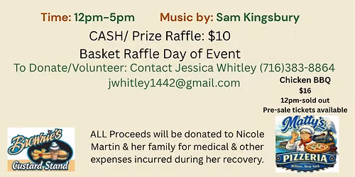 Benefit to Support Nicole Martin's Cancer Recovery