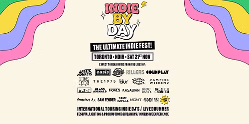 Indie By Day Is Coming To Toronto \ud83c\udfb8\u2600\ufe0f