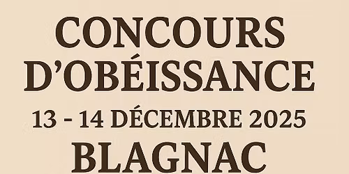 Concours d'Ob\u00e9issance