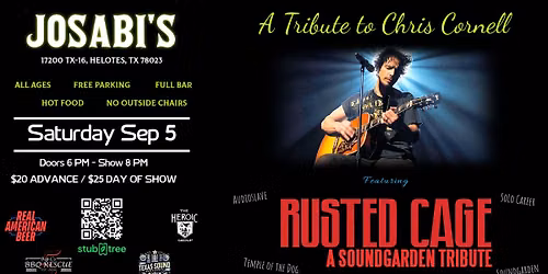Chris Cornell Tribute show featuring Rusted Cage