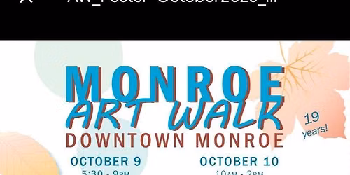 Downtown Monroe Art Walk - Fall 2026