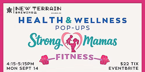 New Terrain Brewing Sweat & Sip Pop Up with Strong Mamas Fitness
