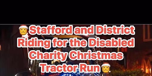 Stafford RDA Christmas tractor run