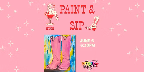 Paint & Sip: Pink Rodeo \ud83e\udd20\ud83d\udc96