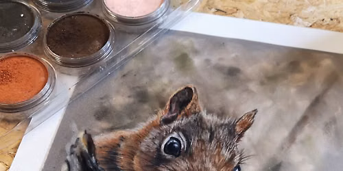 Peek a Boo Squirrel Pastel Workshop