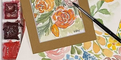 Afternoon Whimsy Watercolors \/Florals& Birds with Kimberly Walitzer