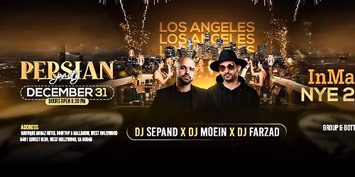 NYE 2026 - Los Angeles Persian Party at Andaz Rooftop