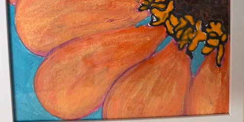 2D Acrylic & Gallery Glass Zinnia Class