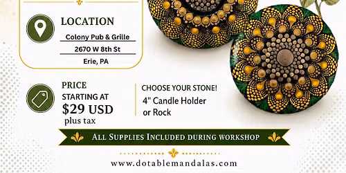 West Erie-Sunflower Theme Dot-Painting Workshop