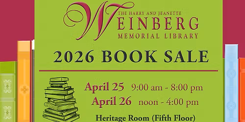 2026 Friends of the Weinberg Library Book Sale