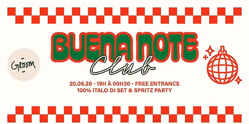 BUENA NOTE : DJSET 100% ITALO + SPRITZ PARTY