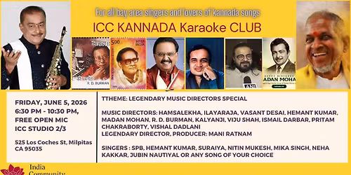 June 2026 ICC Kannada Karaoke Event