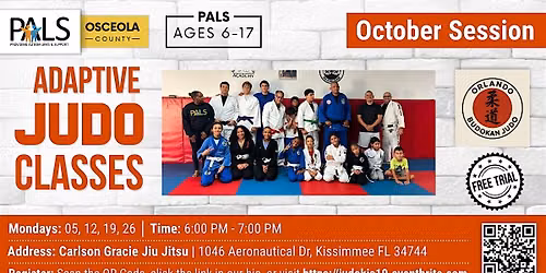 PALS CC: Adaptive Judo October 2026- Kissimmee Location